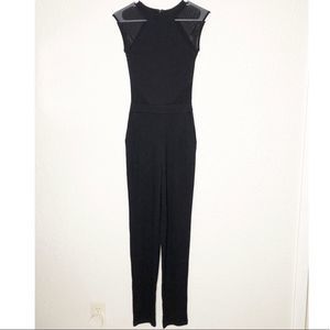 Viven Mesh Panel Jumpsuit black sz2